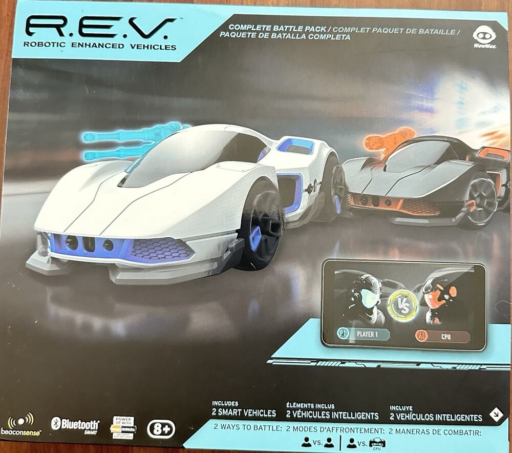 WowWee R.E.V. REV Robotic Enhanced Vehicles Complete Battle Pack 2 cars